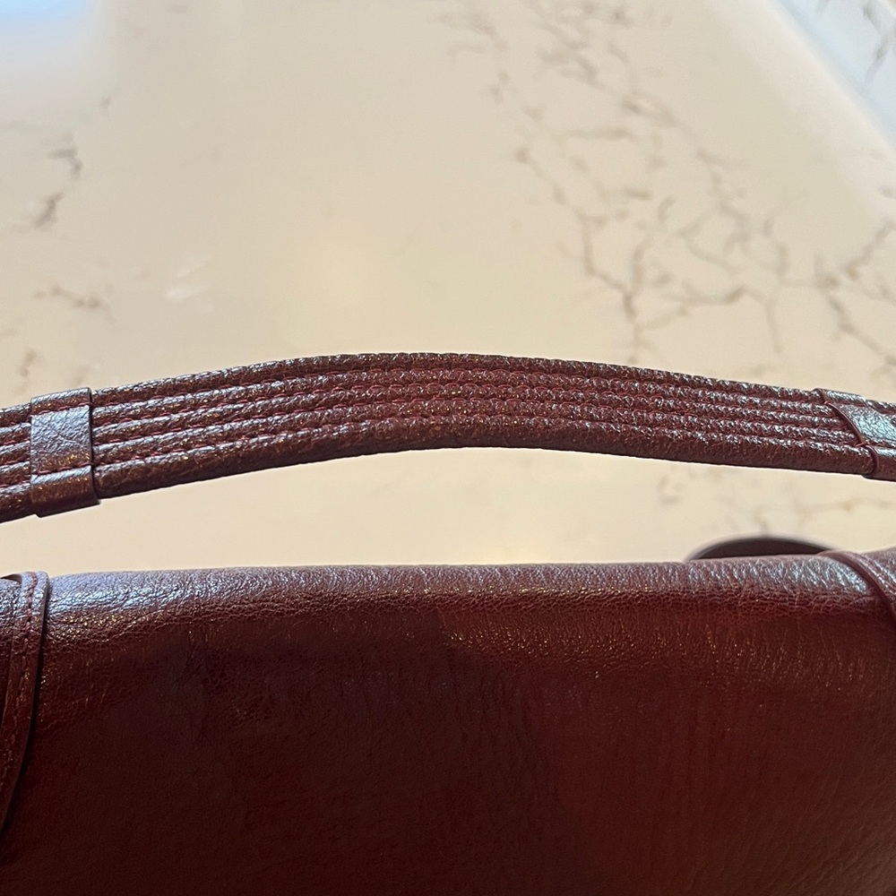 Jerome Dreyfuss Medium Pepito bag Bordeaux handbag crossbody - Picture 6 of 12